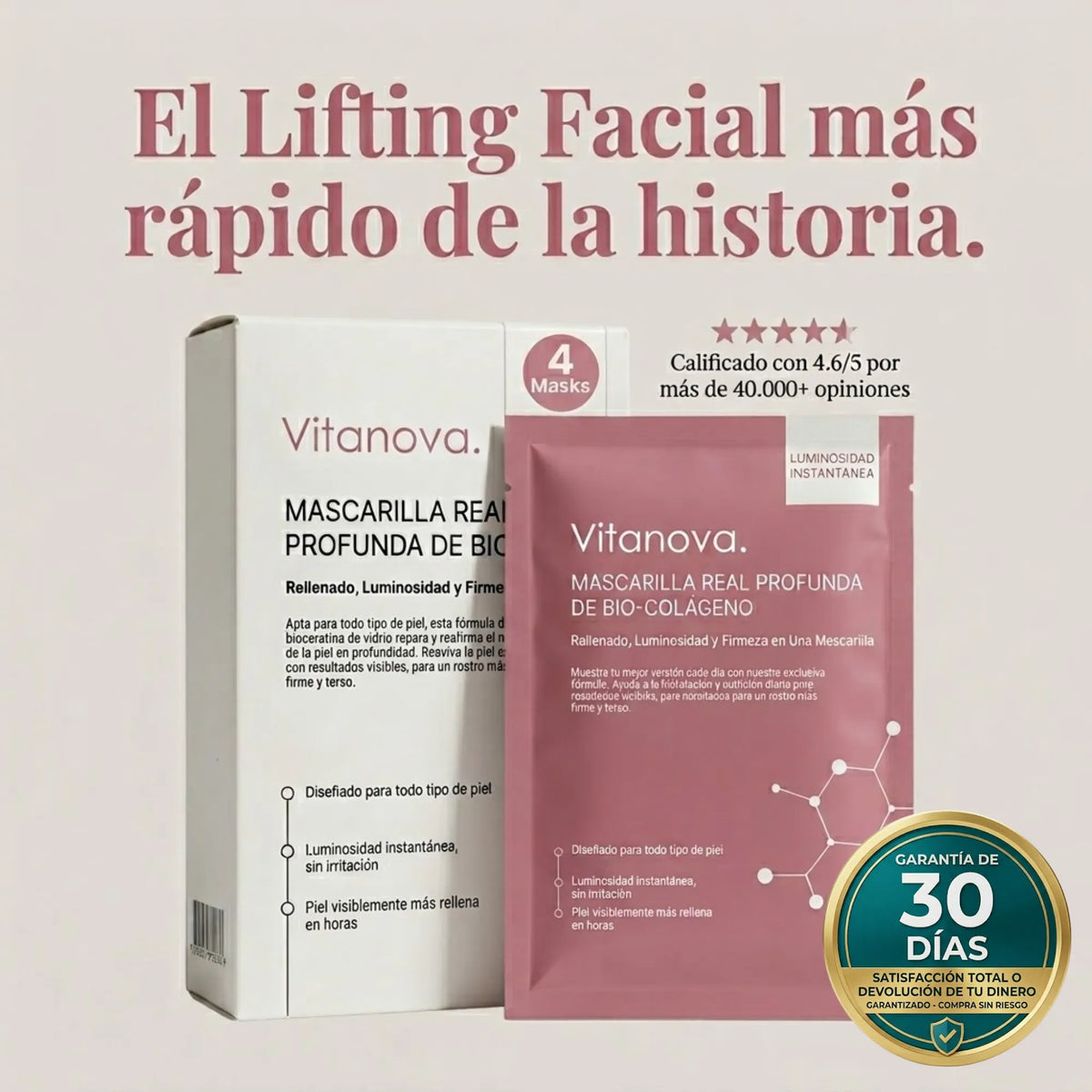 Mascarilla de Colágeno Vitanova